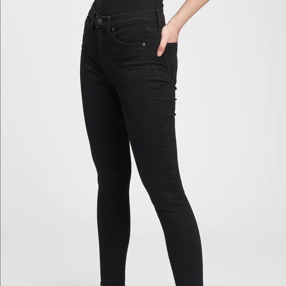 Gap True Skinny Super Skinny Black Jeans Size 26